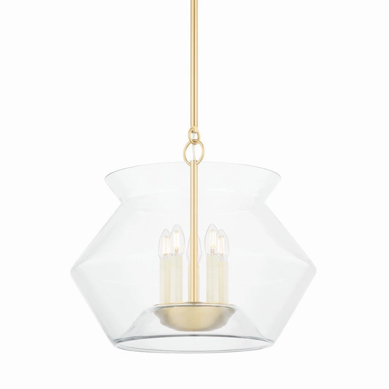 Edmonton Five Light Lantern Aged Brass Ceiling Lights Lighting best price