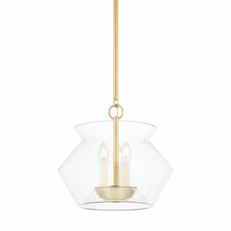 Edmonton Three Light Lantern Aged Brass Ceiling Lights Lighting best price