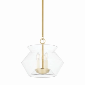 Edmonton Three Light Lantern Aged Brass Ceiling Lights Lighting best price