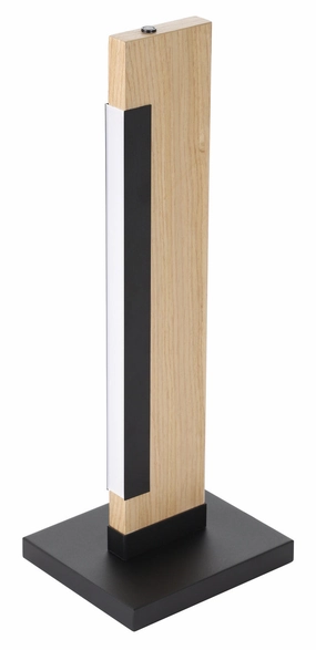Eglo Lighting 99295A Modern Camacho Lamp Black, Wood Discount Lighting Lamps