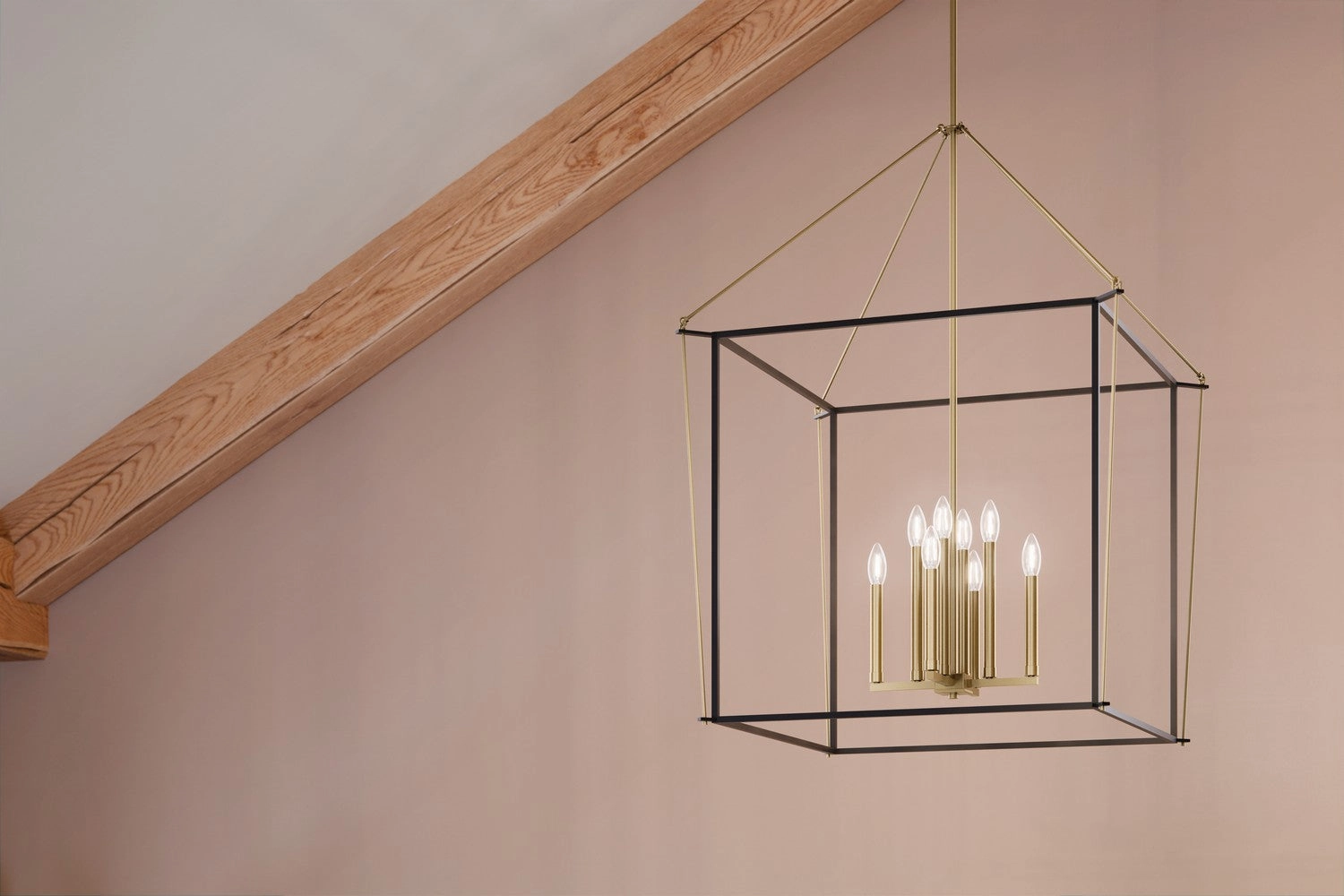Eisley Eight Light Foyer Pendant Champagne Bronze Designer Ceiling Lights for less