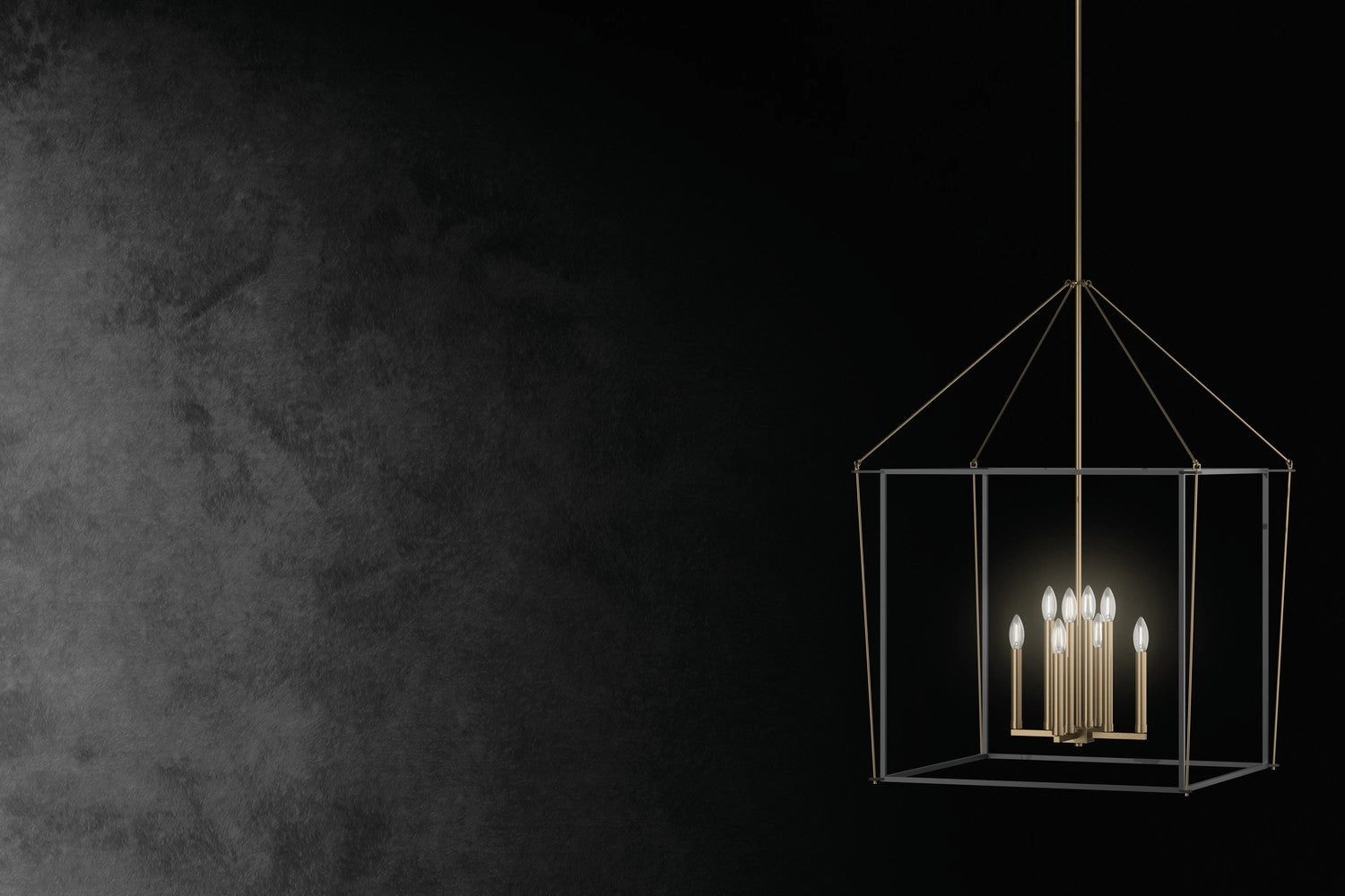 Eisley Eight Light Foyer Pendant Champagne Bronze Designer Ceiling Lights for less