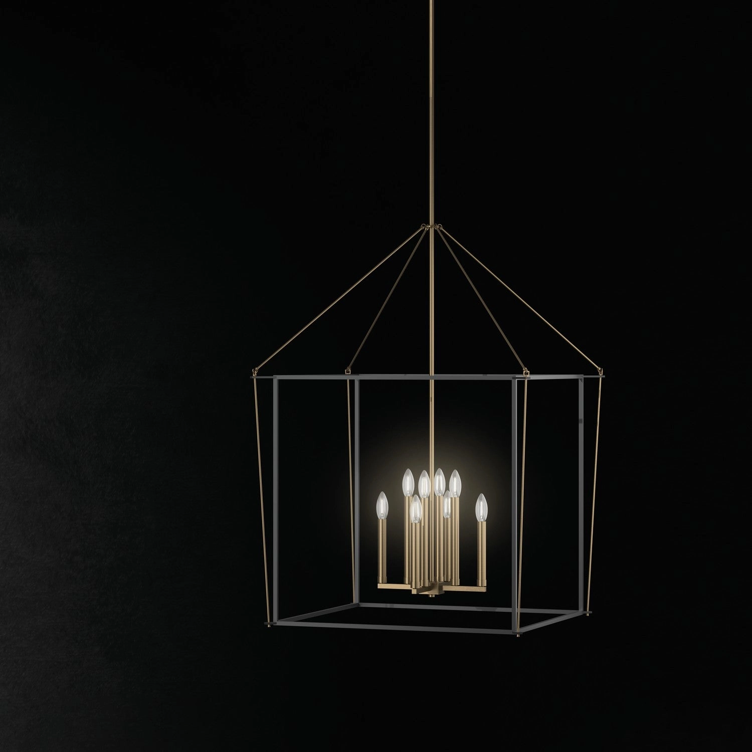 Eisley Eight Light Foyer Pendant Champagne Bronze Designer Ceiling Lights for less