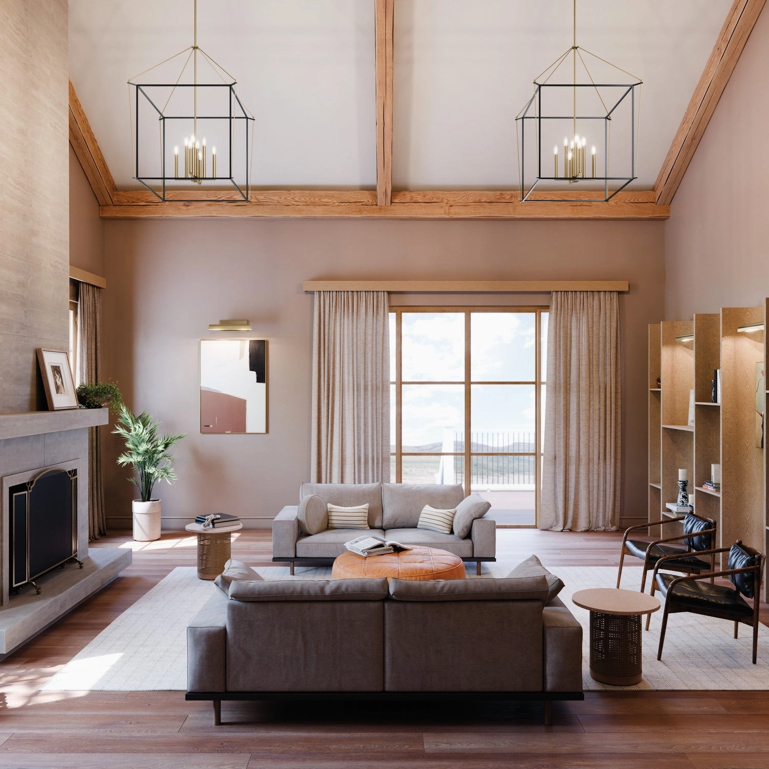 Eisley Eight Light Foyer Pendant Champagne Bronze Designer Ceiling Lights for less