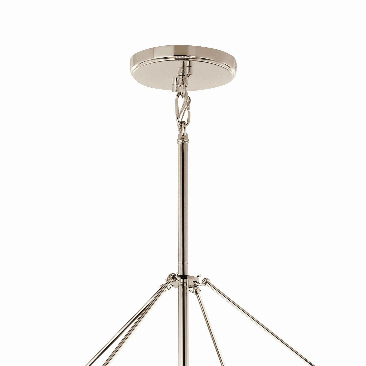Eisley Eight Light Foyer Pendant Polished Nickel Designer Ceiling Lights for less