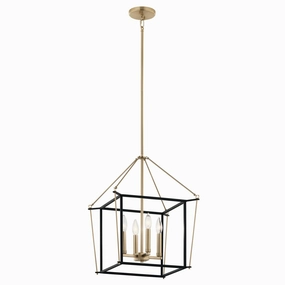 Eisley Four Light Foyer Pendant Champagne Bronze Ceiling Lights Lighting outlet store