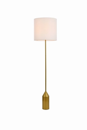 Elegant Lighting LD2453FLBR Modern Ines Lamp Brass And White Buy Lamps cheap online
