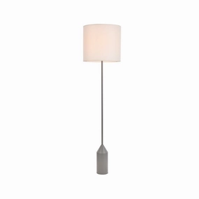 Elegant Lighting LD2453FLCG Modern Ines Lamp Concrete Gray And White Buy Lamps cheap online