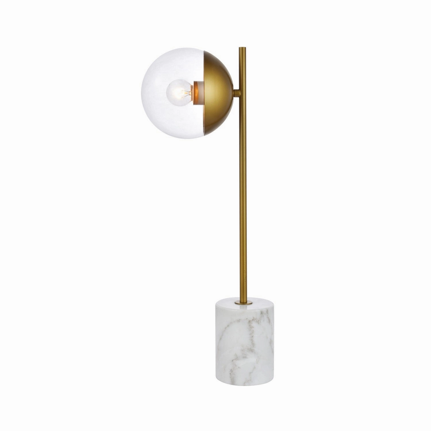 Elegant Lighting LD6109BR Modern Eclipse Lamp Brass And Clear Sale on Modern Lamps