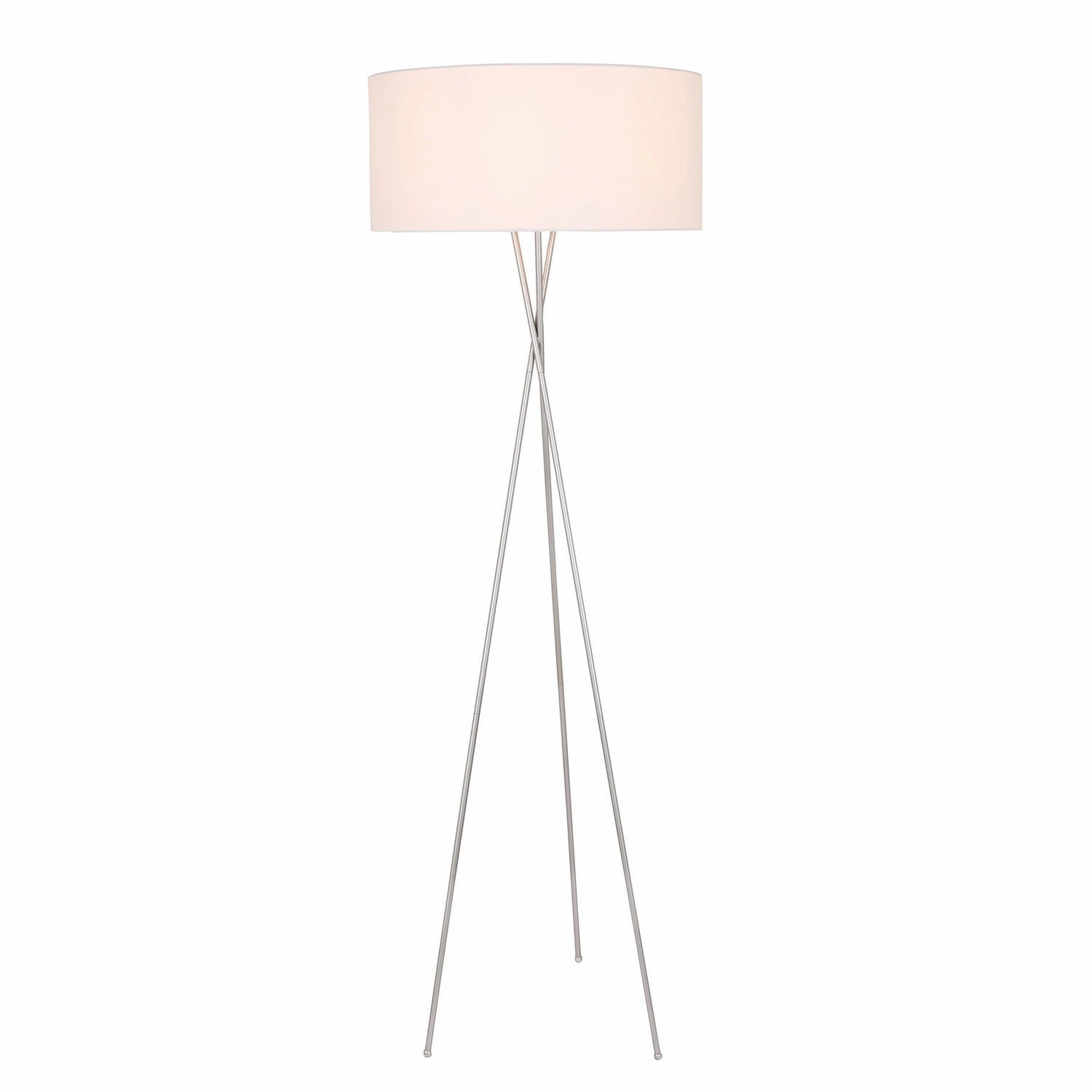 Elegant Lighting LD6190S Modern Cason Lamp Silver And White Shade Buy Lamps cheap online