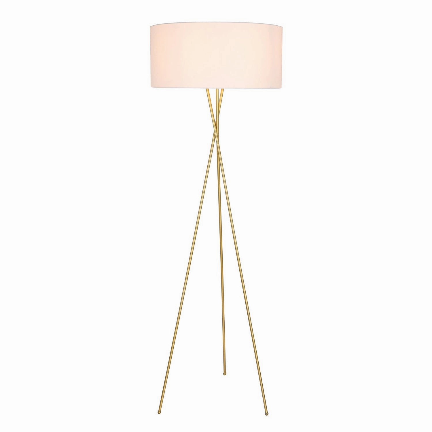 Elegant Lighting LD6191BR Modern Cason Lamp Brass And White Shade Buy Lamps cheap online