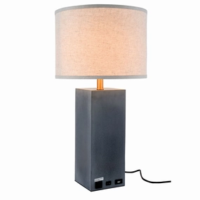 Elegant Lighting TL3008 Brio Lamp Concrete Sale on Modern Lamps