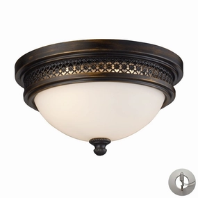 Elk Flushmounts 20100/2-LA Ceiling Light - Deep Rust Online shop Ceiling Lights