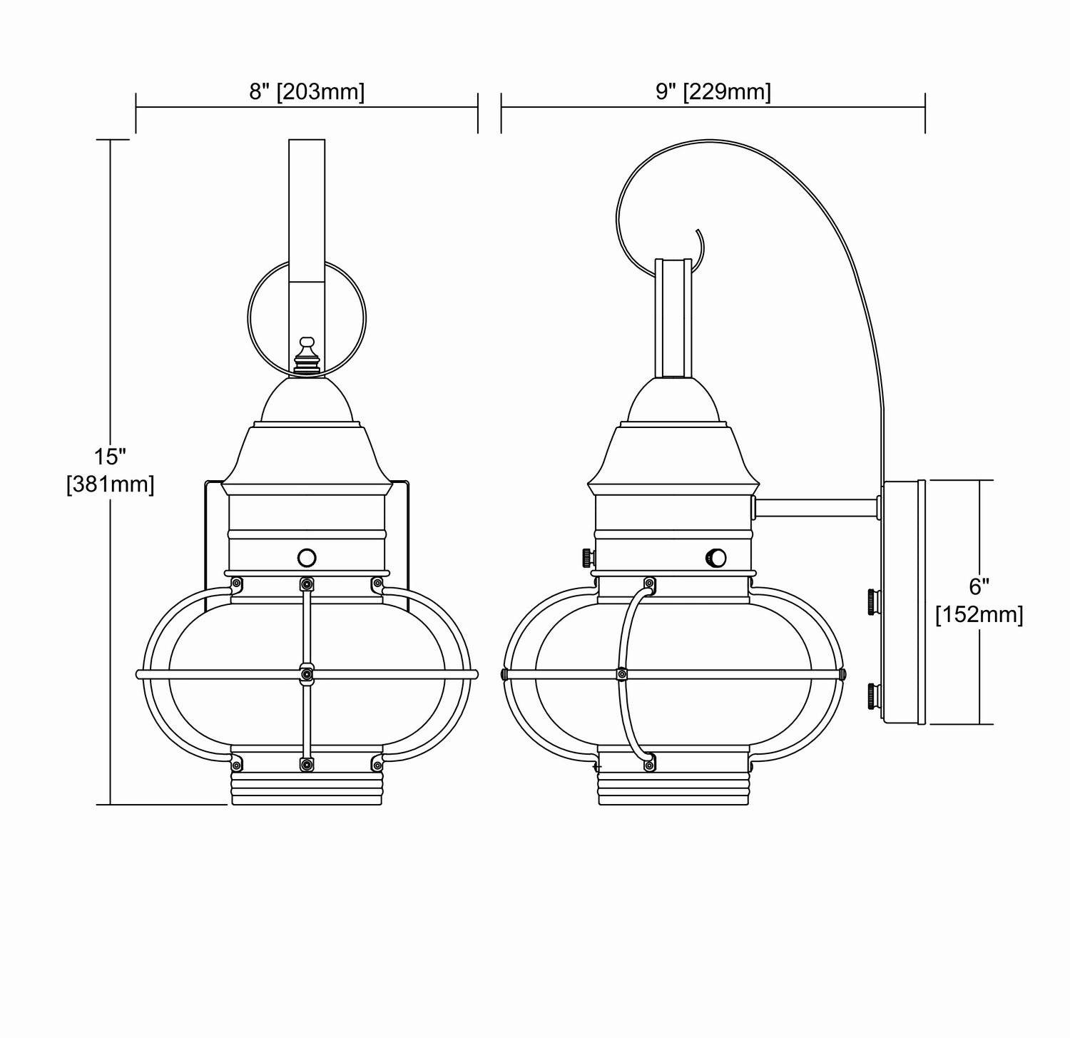 ELK Home One Light Outdoor Wall Sconce