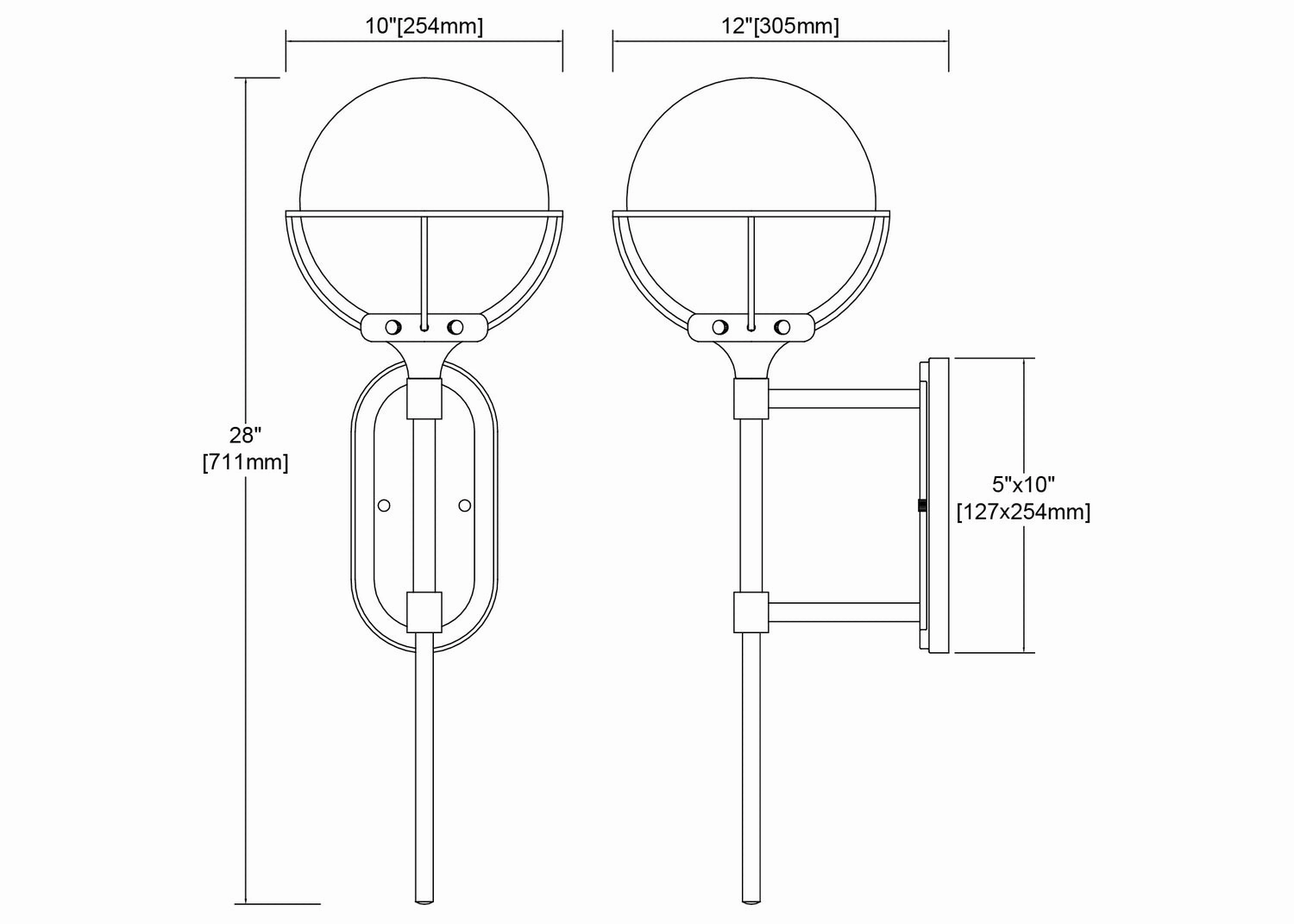 ELK Home One Light Outdoor Wall Sconce