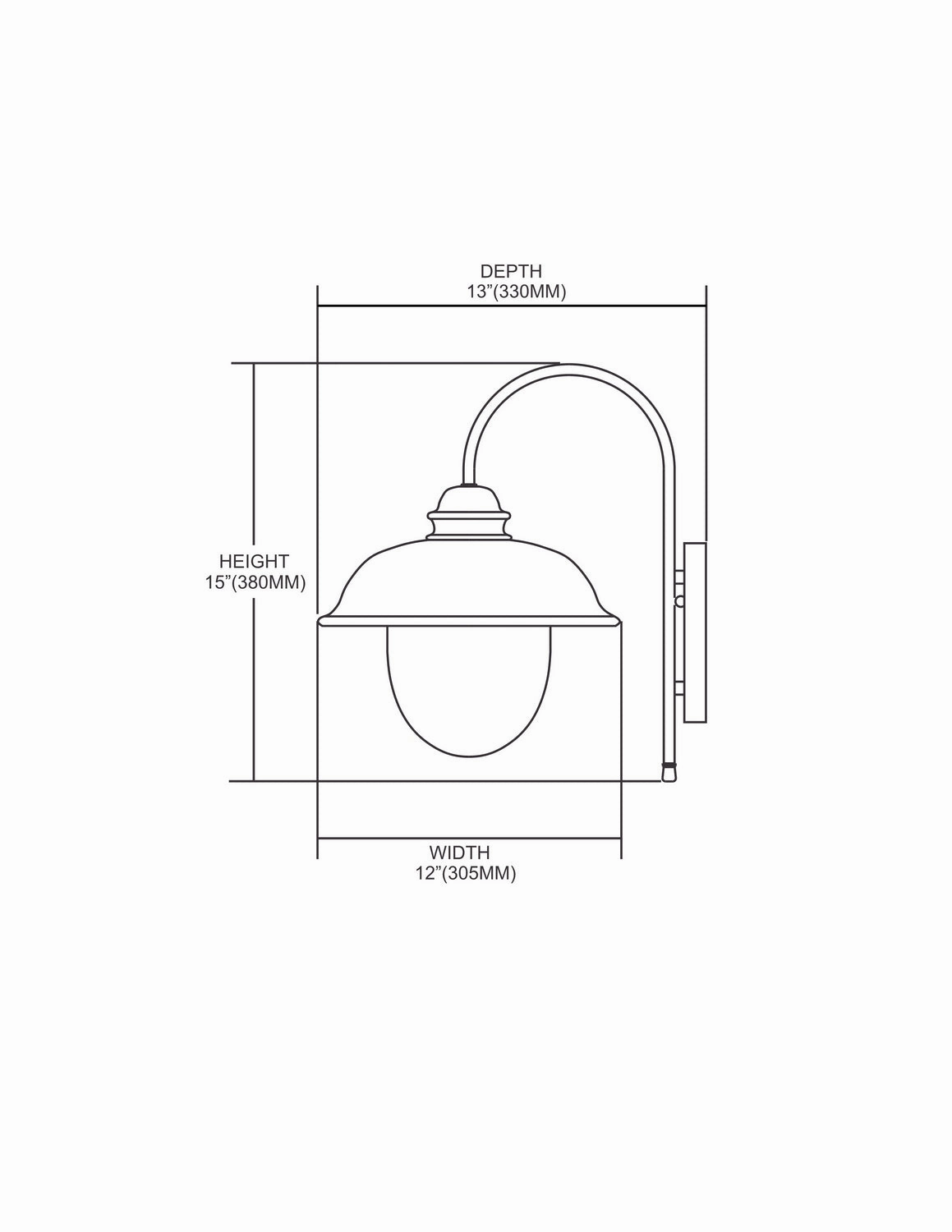 ELK Home One Light Outdoor Wall Sconce