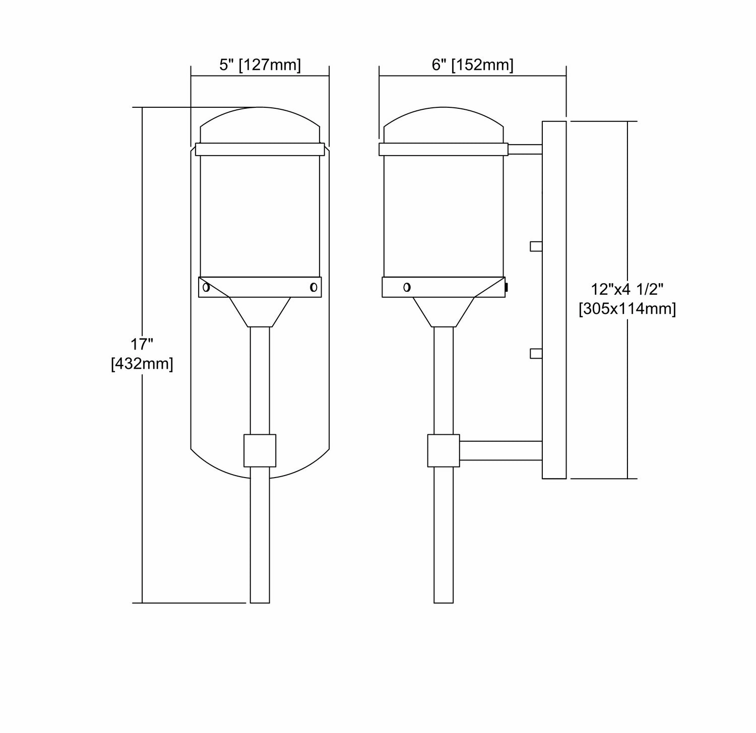 ELK Home One Light Outdoor Wall Sconce