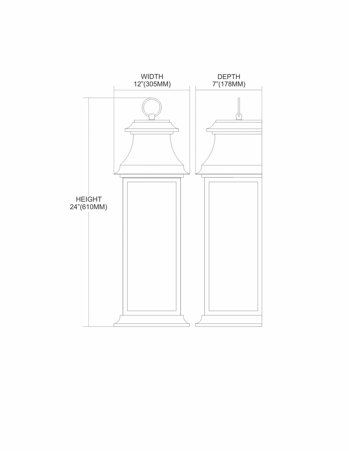 ELK Home Three Light Outdoor Wall Sconce