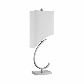 Elk Lighting 76053 Modern Chastain Lamp Brushed Steel Discount Lighting Lamps