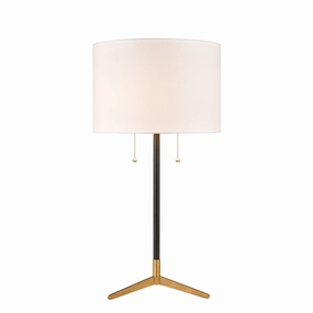 Elk Lighting D3120WHT Modern Clubhouse Lamp Matte Black Discount Lighting Lamps