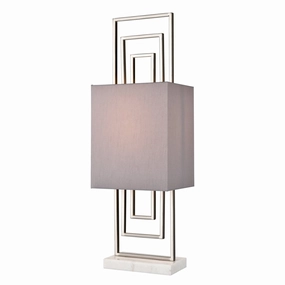 Elk Lighting H0019-8556 Modern Marstrand Lamp Satin Nickel Discount Lighting Lamps