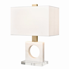Elk Lighting H0019-9557 Acres Court Lamp White Discount Lighting Lamps
