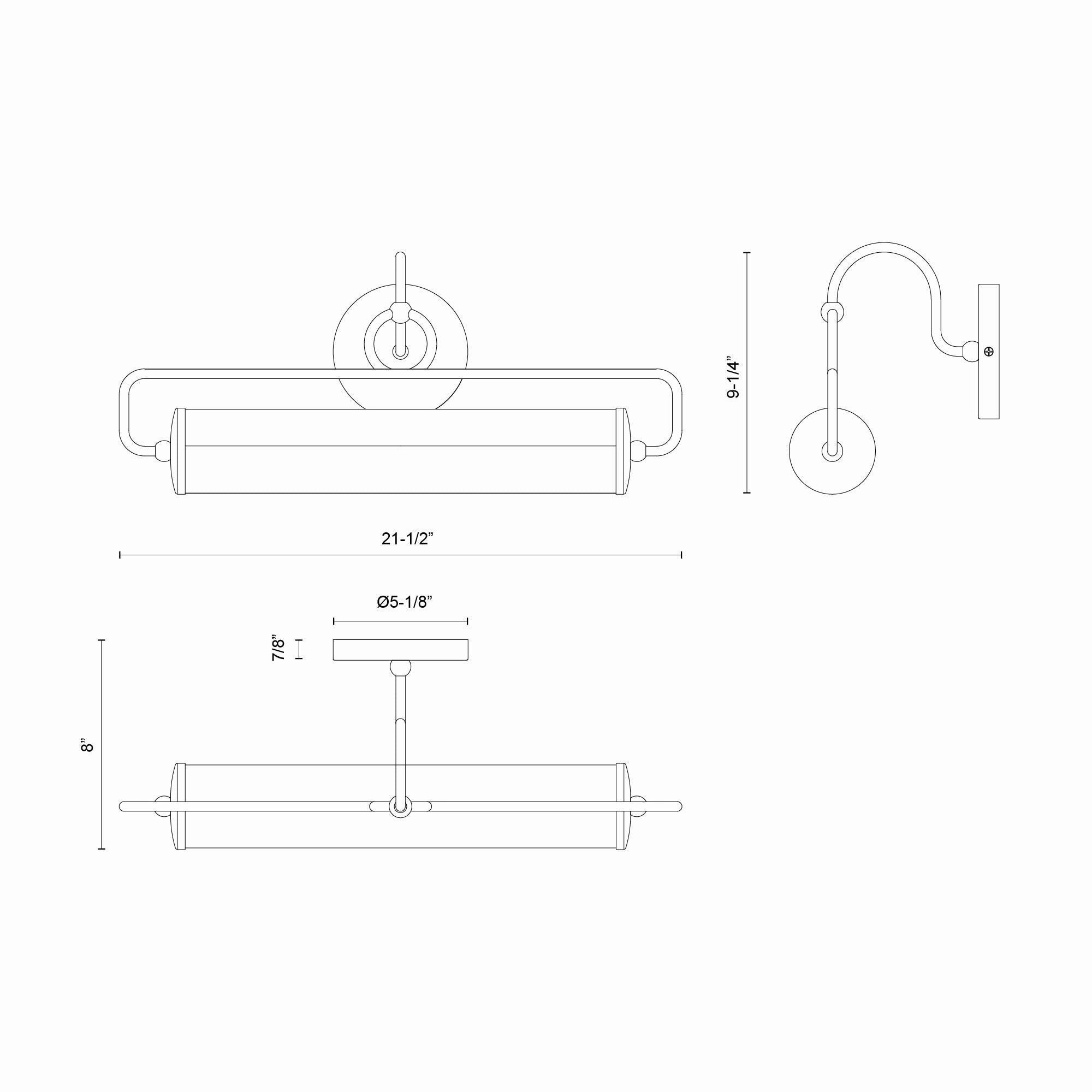 Ellen LED Wall/Picture Light Matte Black Wall Light Fixtures online shop