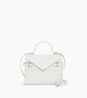 Emilie medium handbag with double flap in T-signature leather
