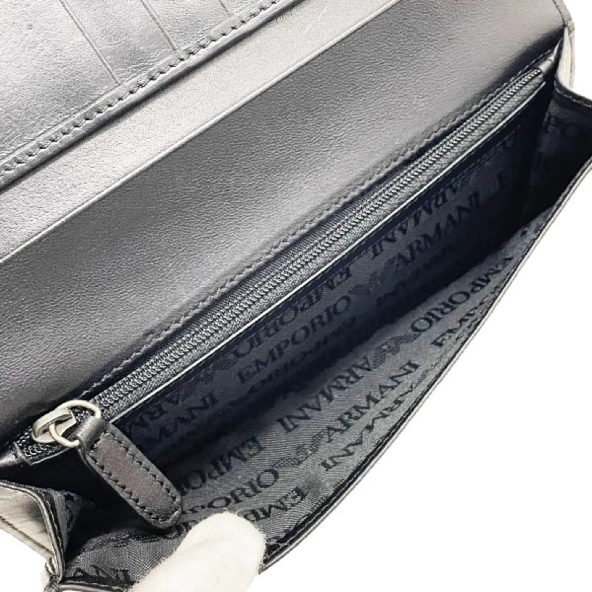 Emporio Armani  Leather Long Wallet (Bi-Fold) (Pre-Owned)