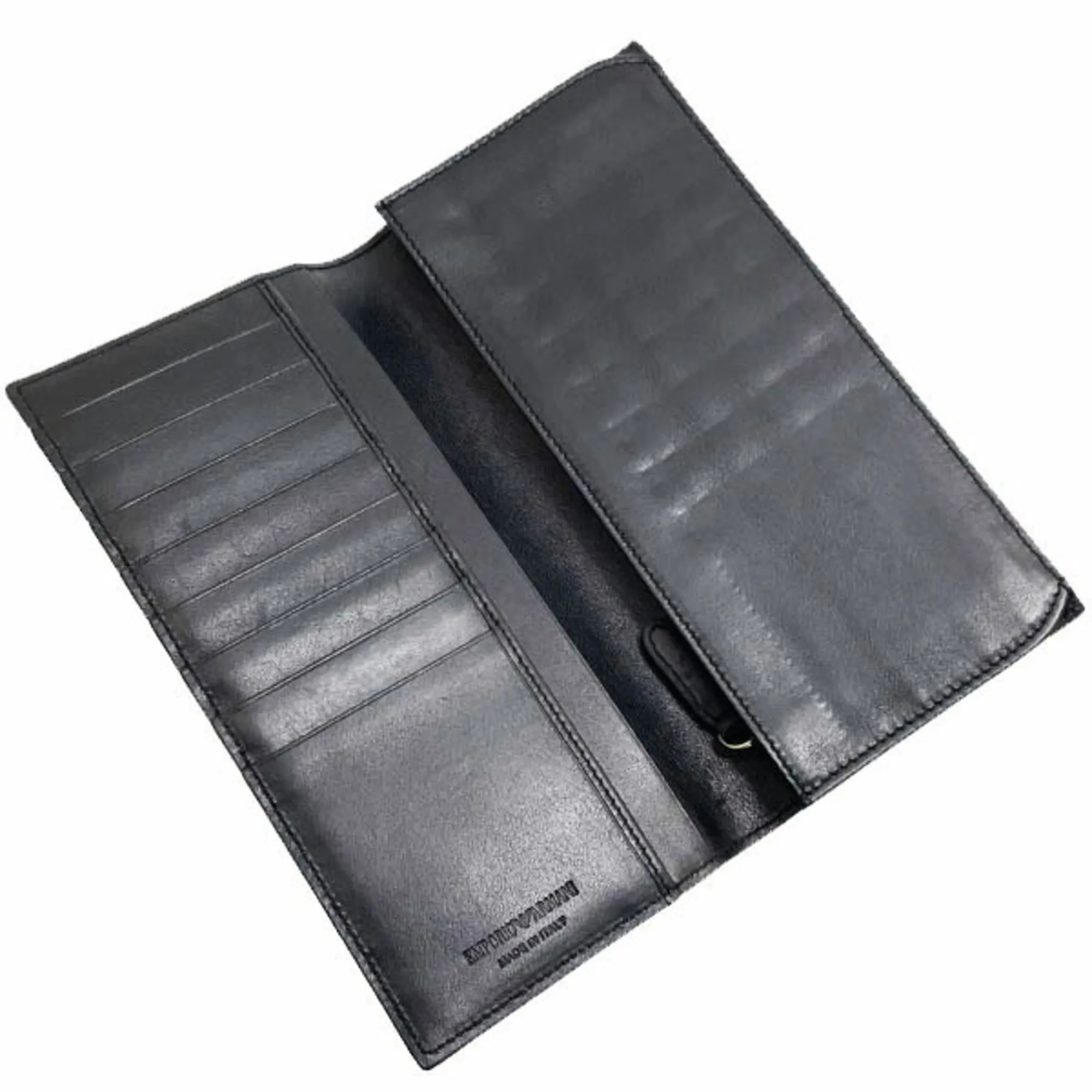 Emporio Armani  Leather Long Wallet (Bi-Fold) (Pre-Owned)