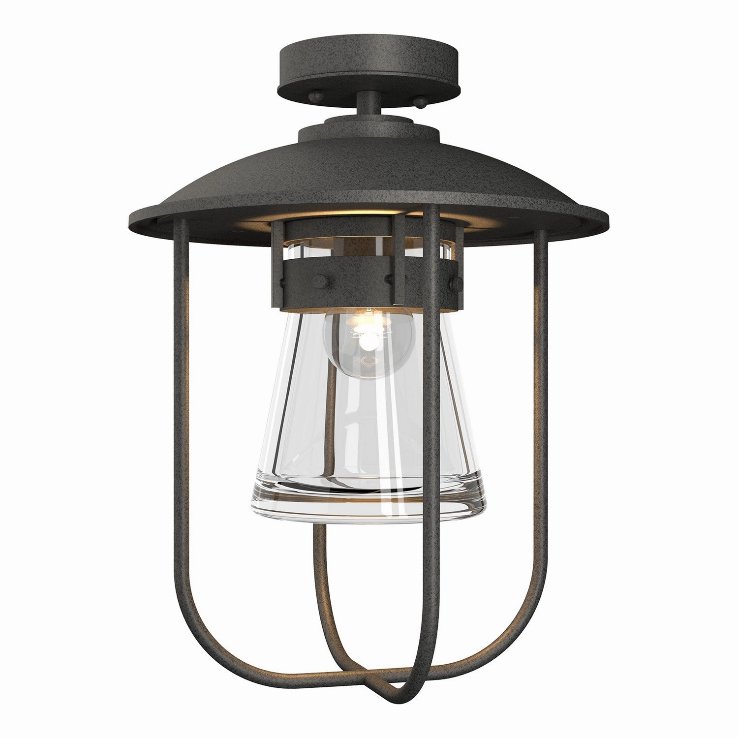 Erlenmeyer One Light Outdoor Semi-Flush Mount Coastal Natural Iron Outdoor Ceiling Mount Lighting flash sale
