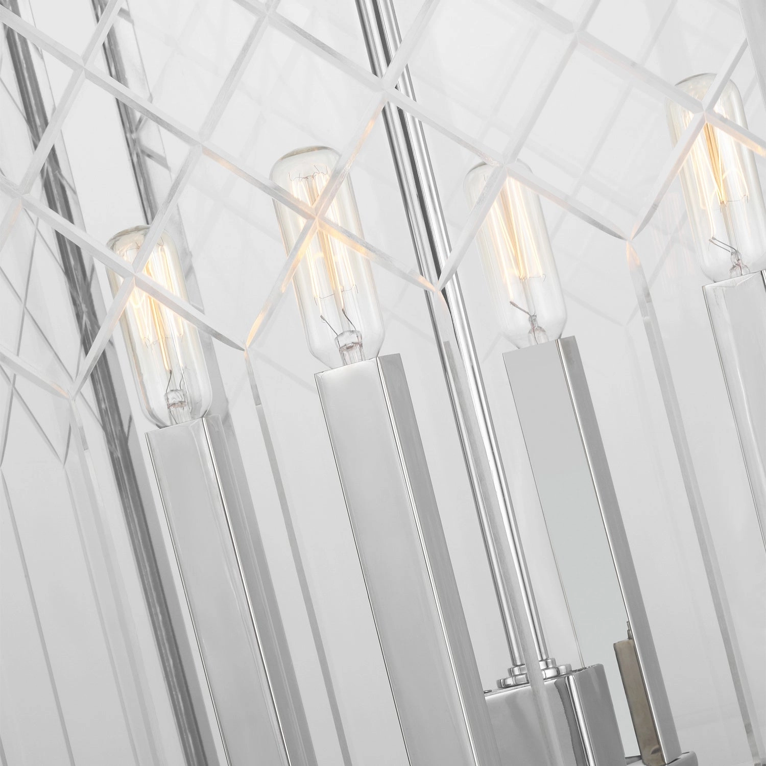 Erro Four Light Pendant Polished Nickel Cheap Ceiling Lights available
