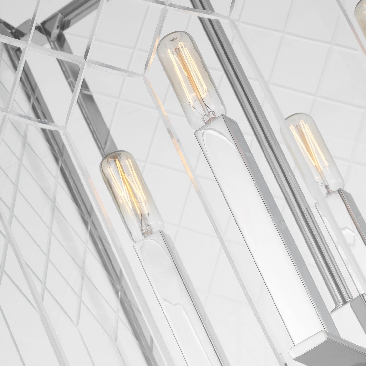 Erro Four Light Pendant Polished Nickel Cheap Ceiling Lights available