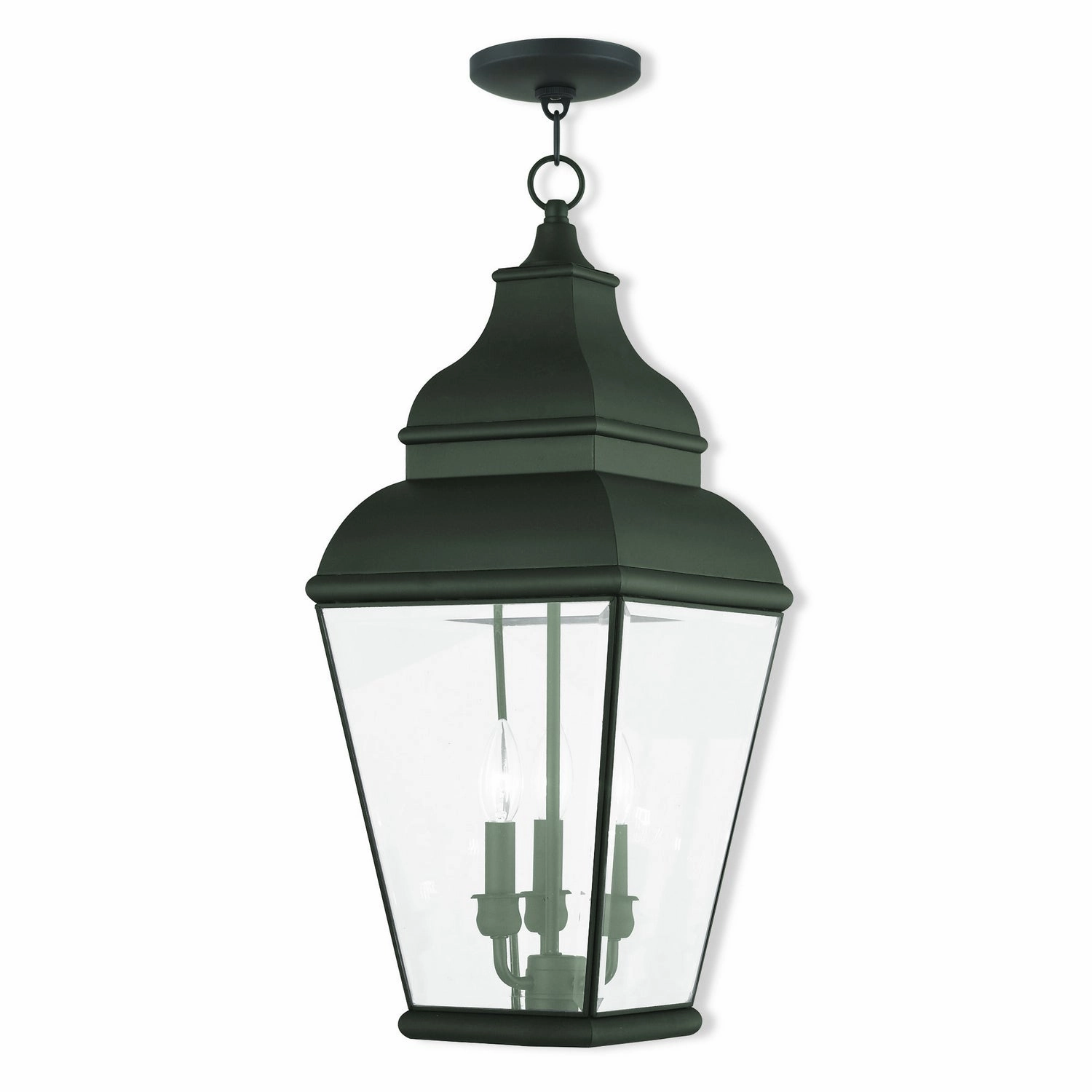 Exeter Three Light Outdoor Pendant Black Outdoor Hanging Lights Lighting value pack