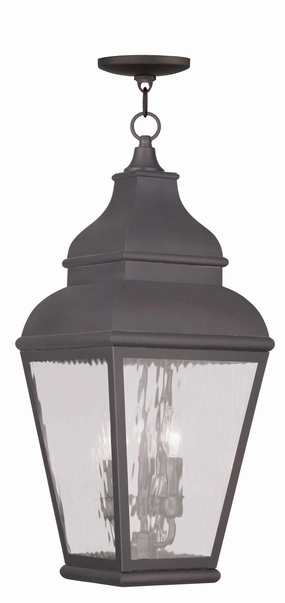 Exeter Three Light Outdoor Pendant Bronze Outdoor Hanging Lights Lighting value pack