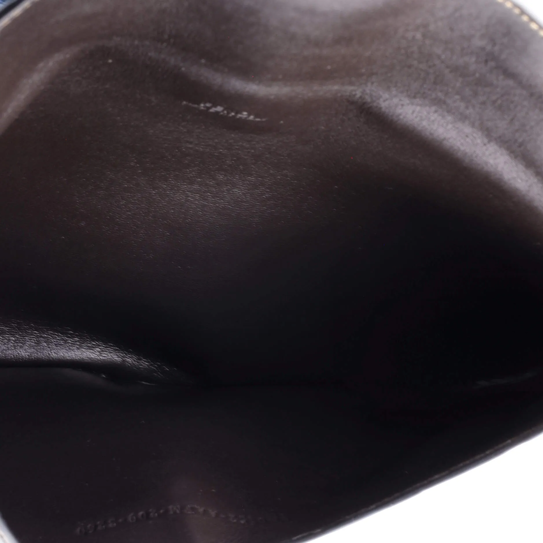 F is Fendi Envelope Flat Pouch Zucca Embossed Leather Large