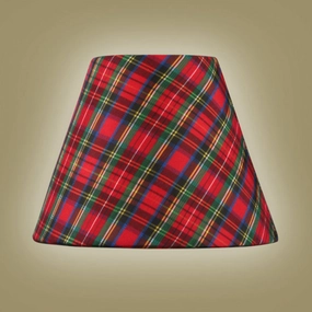 Fabric Candelabra Shades Shade Plaid Wall Lights garden discount