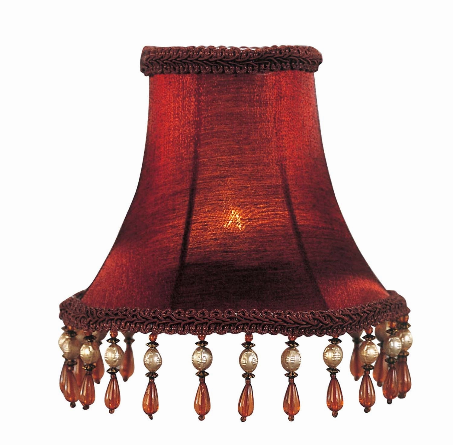 Fabric Candelabra Shades Shade Red Wall Lights garden discount