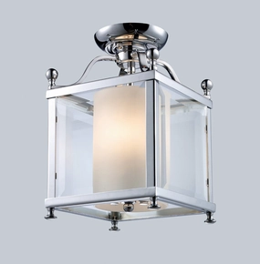 Fairview Three Light Semi Flush Mount Chrome Ceiling Lights Lighting outlet store