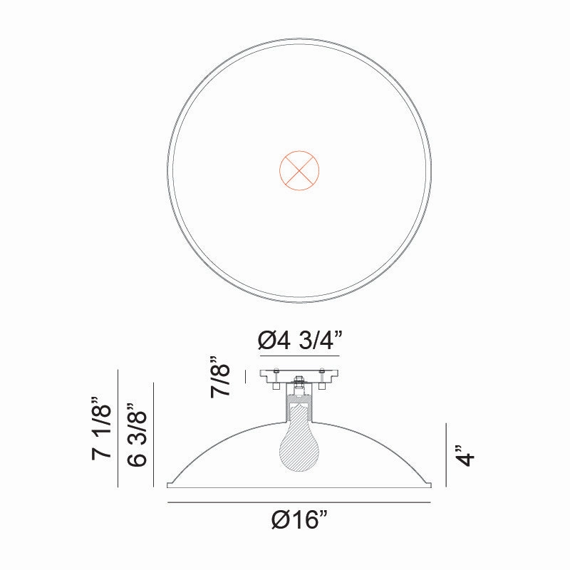 Farmley One Light Ceiling Mount Outdoor Ceiling Lights on sale