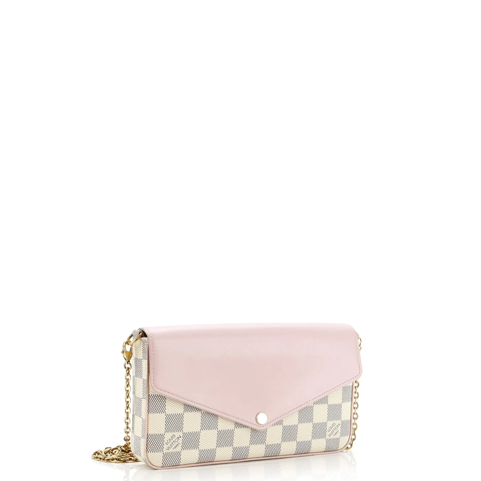 Felicie Pochette Damier and Leather