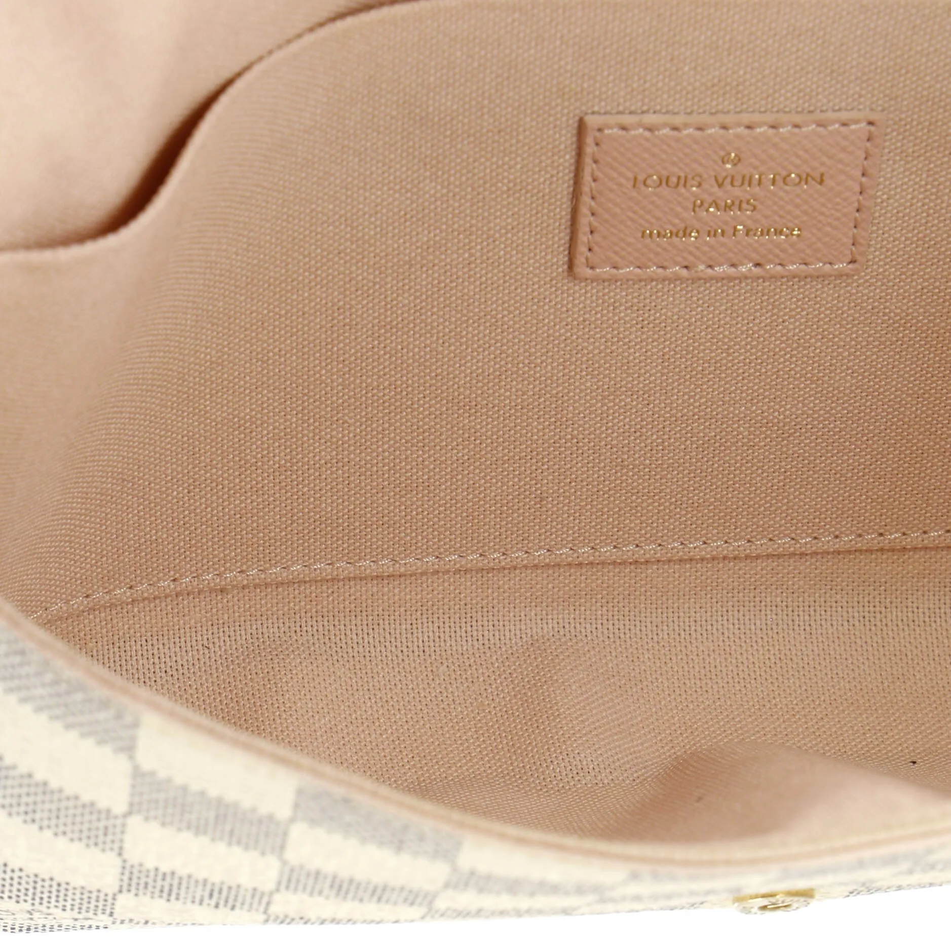 Felicie Pochette Damier and Leather