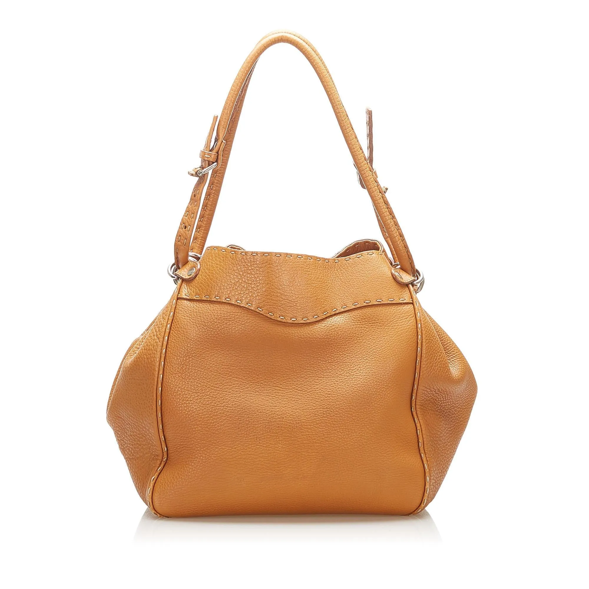 Fendi Selleria Leather Shoulder Bag