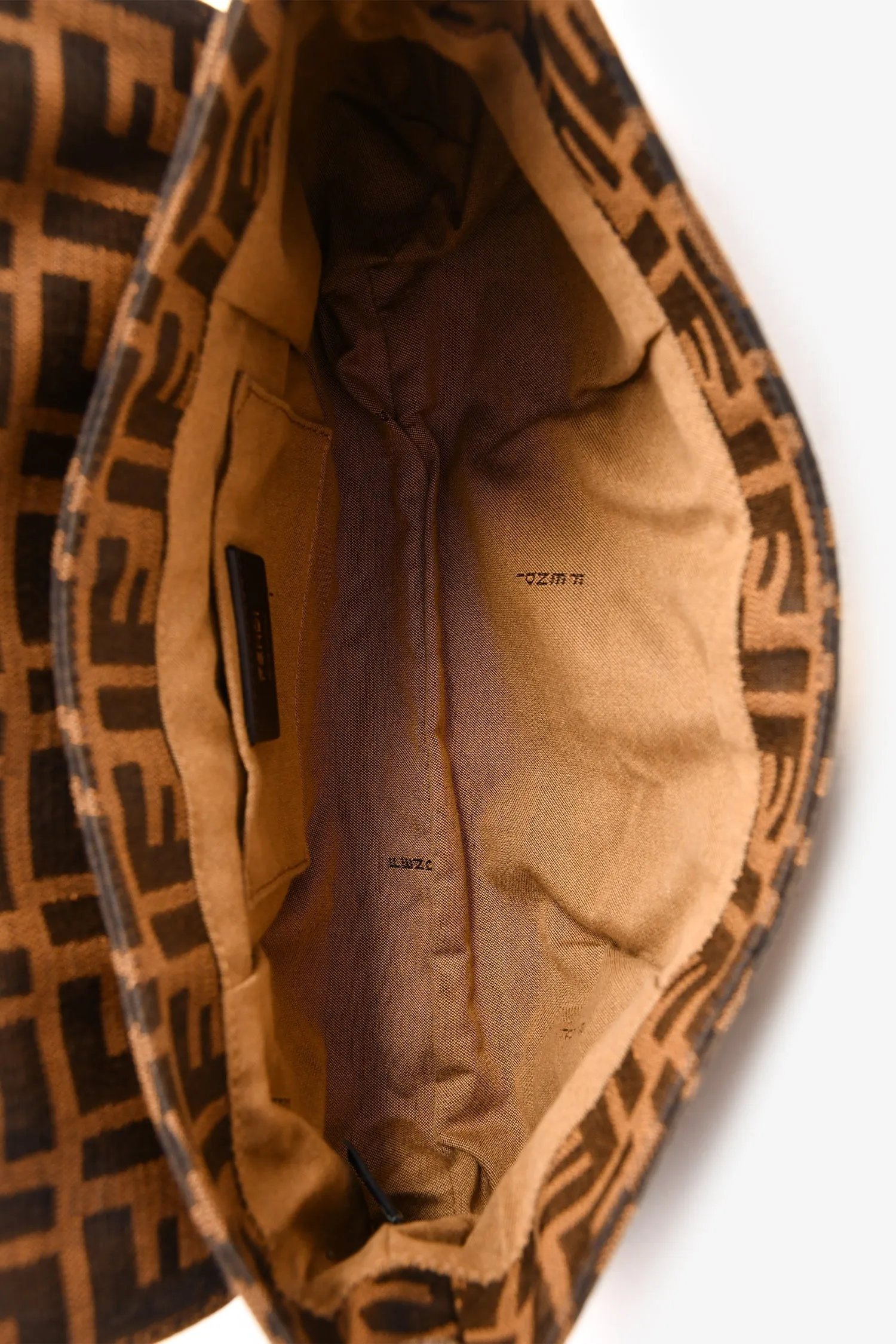 Fendi Vintage Brown Zucca Print Shoulder Bag