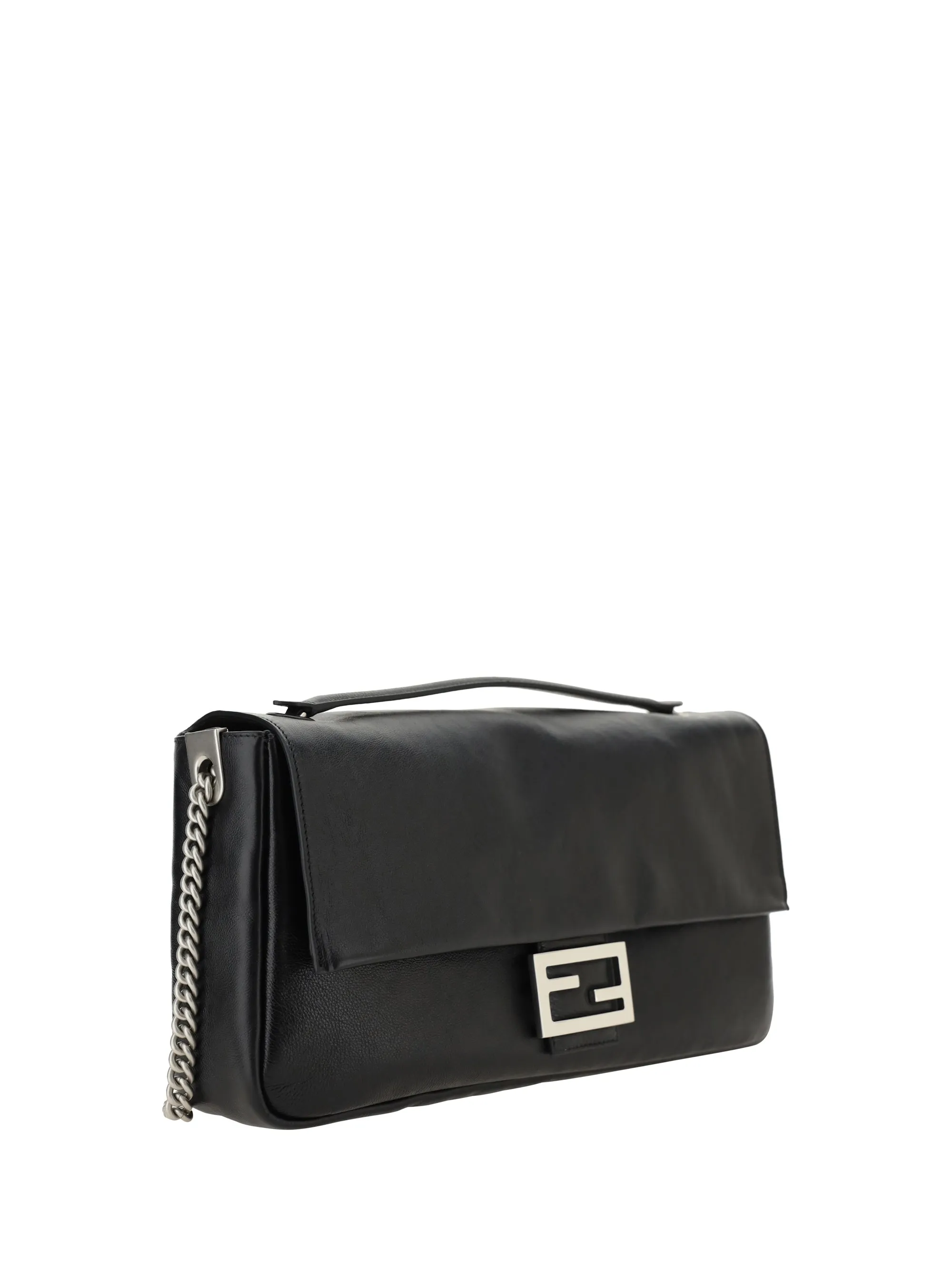 Fendi Women Leather Baguette Shoulder Bag