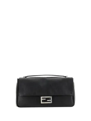 Fendi Women Leather Baguette Shoulder Bag