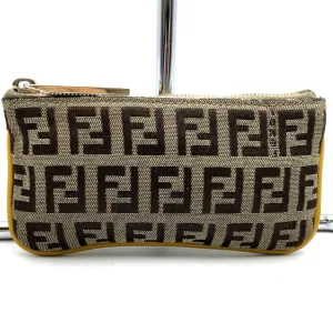 Fendi Zucchino Canvas Coin Purse/Coin Case (Pre-Owned)