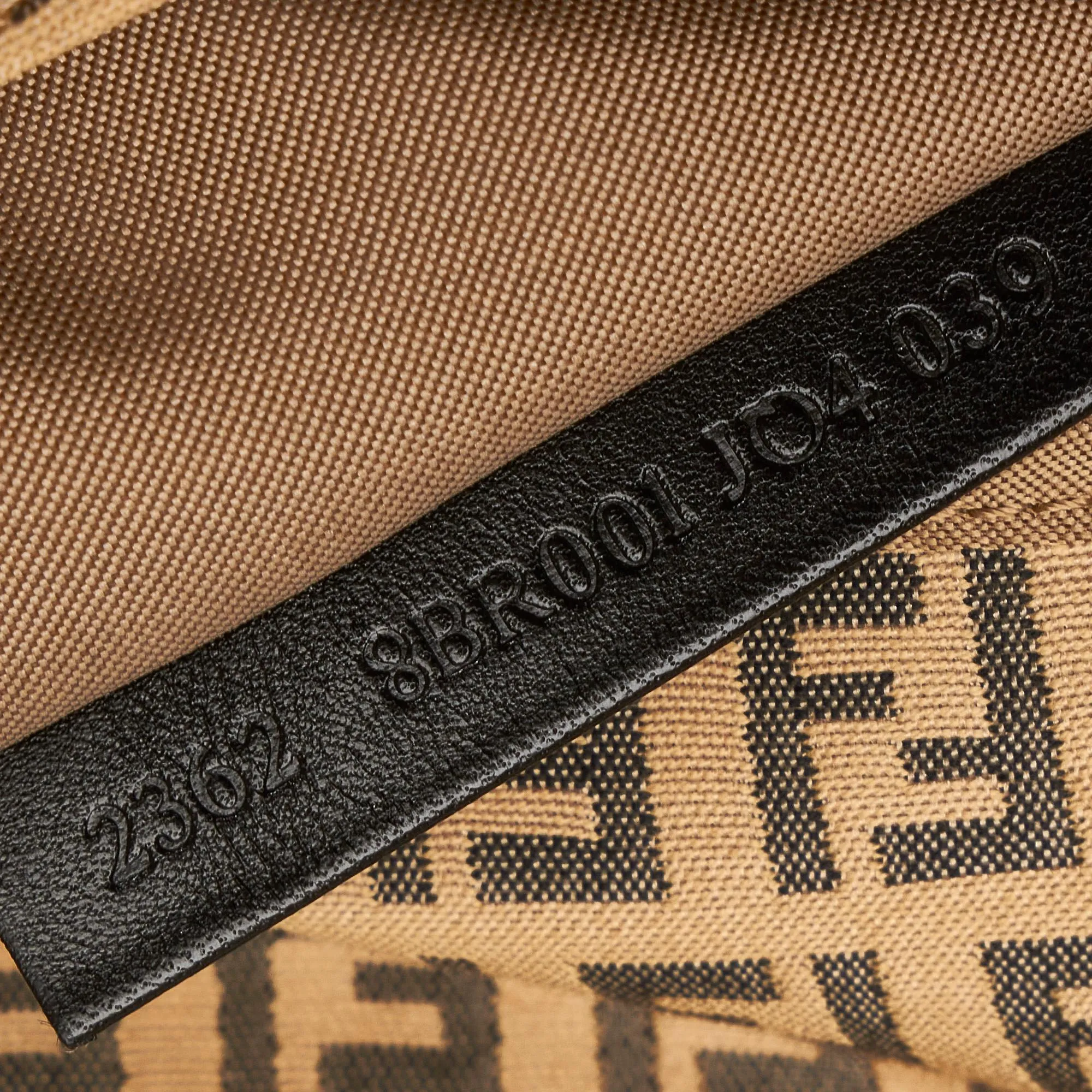 Fendi Zucchino Mamma Forever Canvas Shoulder Bag