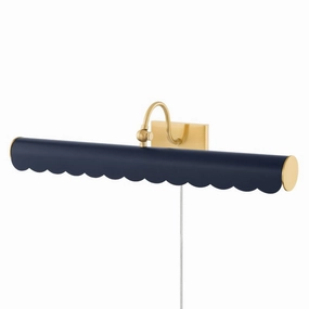Fifi Three Light Picture Light Aged Brass Wall Lights for patio sale