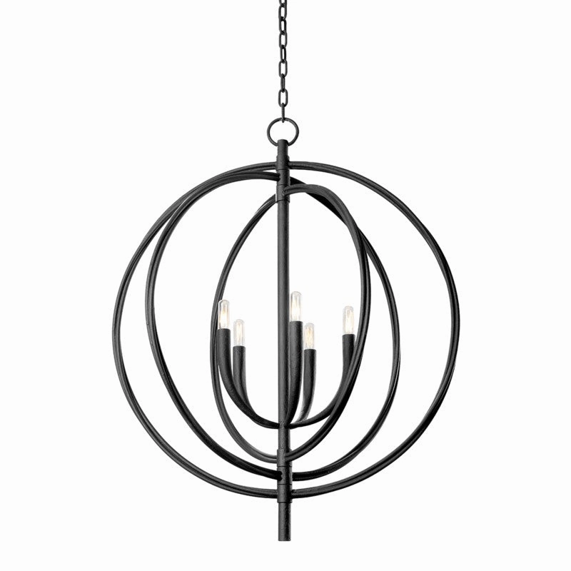 Fillea Five Light Pendant Black Iron Ceiling Lights Lighting cheap deals